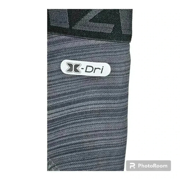 RBX Pro X-Dri  Compression Leggings Gray/black stripe men's # CRM733 XLARGE - Picture 4 of 9